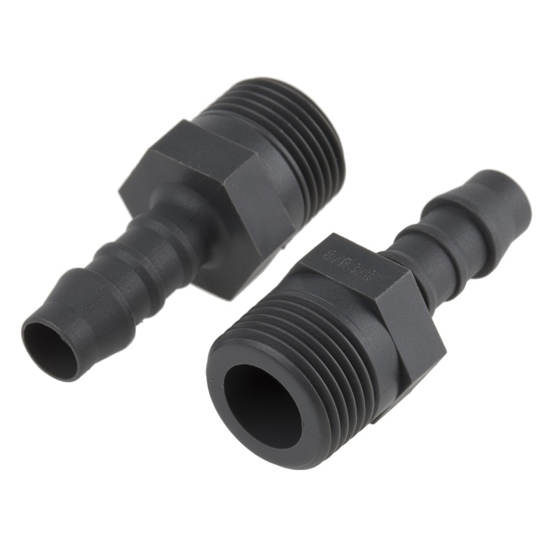 5 pcs - RS PRO Hose Connector, Straight Hose Tail Adaptor, BSP 3/8in 8mm ID
