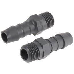 5 pcs - RS PRO Hose Connector, Straight Hose Tail Adaptor, BSP 1/4in 10mm ID