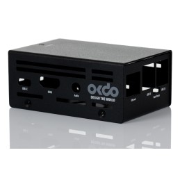 1 pcs - Okdo Metal ROCK SBC Case for use with ROCK 4 Model SE Single Board Computer, Black