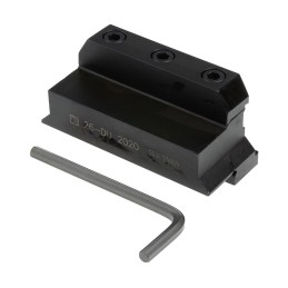 1 pcs - Pramet DU / D Series Lathe Tool Holder for Use with XLCFN 26, 20mm Height, 90° Approach, 90mm Length