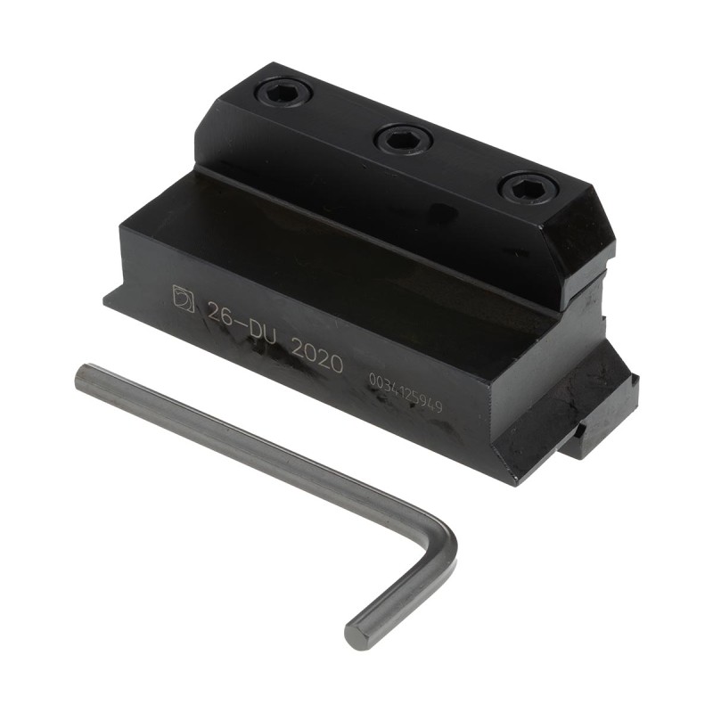 1 pcs - Pramet DU / D Series Lathe Tool Holder for Use with XLCFN 26, 20mm Height, 90° Approach, 90mm Length