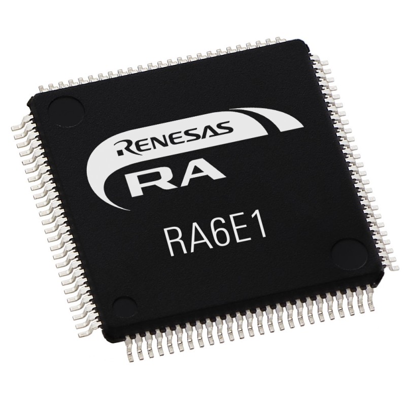 1 pcs - Renesas Electronics R7FA6E10F2CFPAA0, 32bit ARM Cortex M33 Microcontroller, RA6E1, 200MHz, 1.024 MB Flash, 100-Pin LQFP