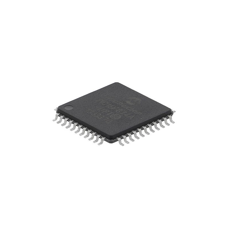1 pcs - Microchip PIC16F874A-I/PT, 8bit PIC Microcontroller, PIC16F, 20MHz, 7.2 kB, 128 B Flash, 44-Pin TQFP