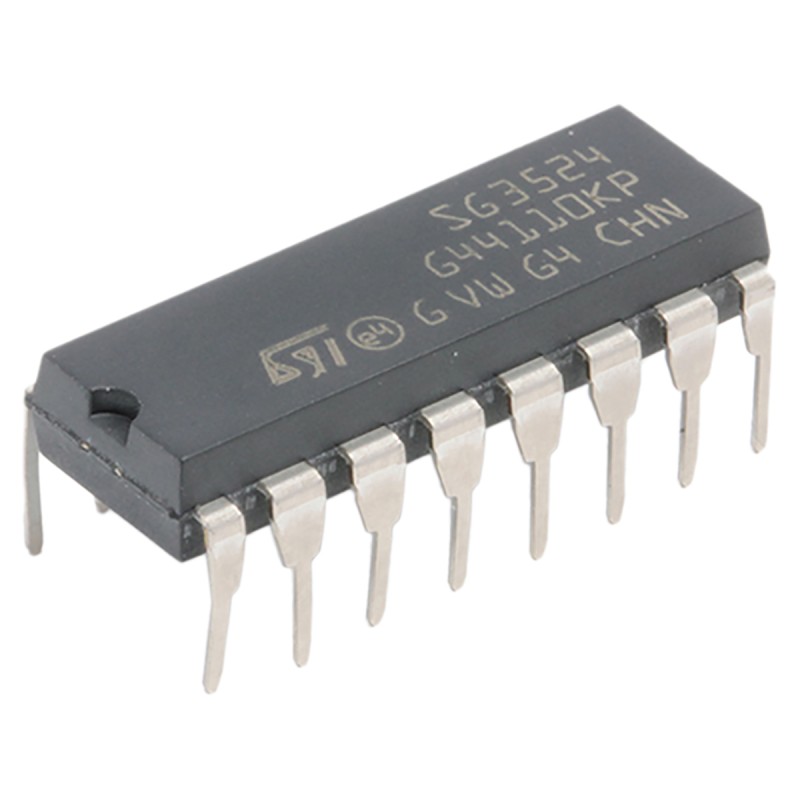 1 pcs - STMicroelectronics SG3524N, Dual PWM Controller, 40 V, 300 kHz 16-Pin, PDIP