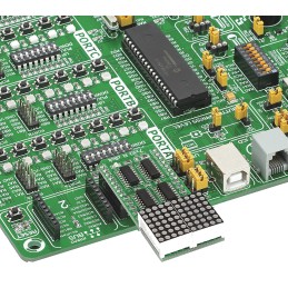 1 pcs - MikroElektronika MIKROE-1993, 7x10 R Click LED Matrix Display Add On Board With 74HC595