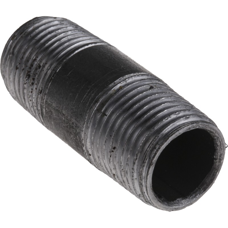 5 pcs - RS PRO Black Malleable Iron Fitting Barrel Nipple, Male BSPT 1/2in to Male BSPT 1/2in