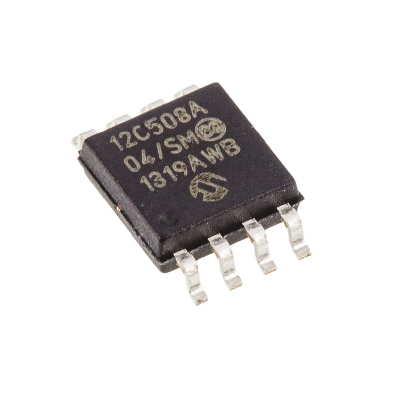1 pcs - Microchip PIC12C508A-04/SM, 8bit PIC Microcontroller, PIC12C, 4MHz, 512 EPROM, 8-Pin SOIC