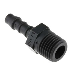 5 pcs - RS PRO Hose Connector, Straight Hose Tail Adaptor, BSP 1/4in 6mm ID