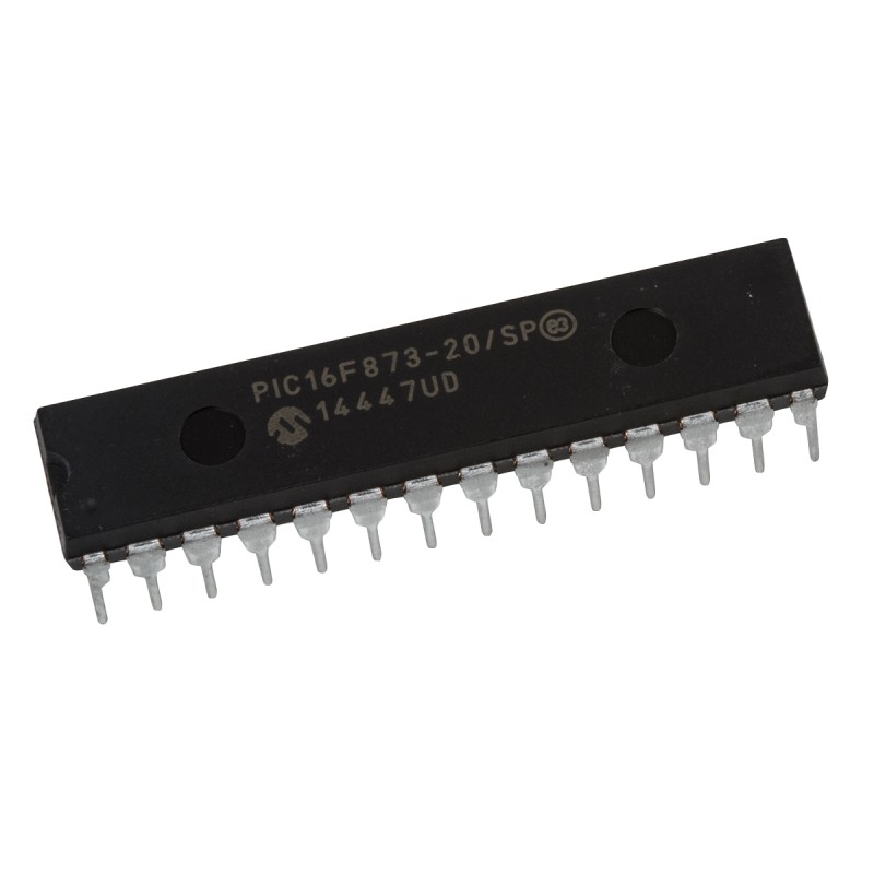 1 pcs - Microchip PIC16F873-20/SP, 8bit PIC Microcontroller, PIC16F, 20MHz, 256 x 8 words, 8K x 14 words Flash, 28-Pin SPDIP
