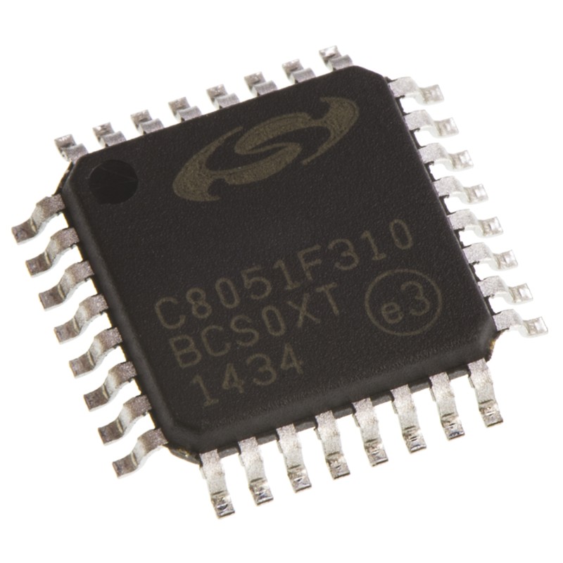 1 pcs - Silicon Labs C8051F310-GQ, 8bit 8051 Microcontroller, C8051F, 25MHz, 16 kB Flash, 32-Pin LQFP