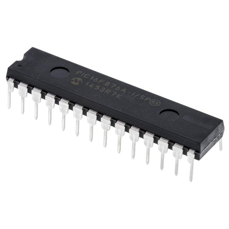 1 pcs - Microchip PIC16F876A-I/SP, 8bit PIC Microcontroller, PIC16F, 20MHz, 14.3 kB, 256 B Flash, 28-Pin SPDIP