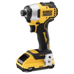 1 pcs - DeWALT 1/4 in 18V, 3Ah Cordless Impact Driver, Euro Plug