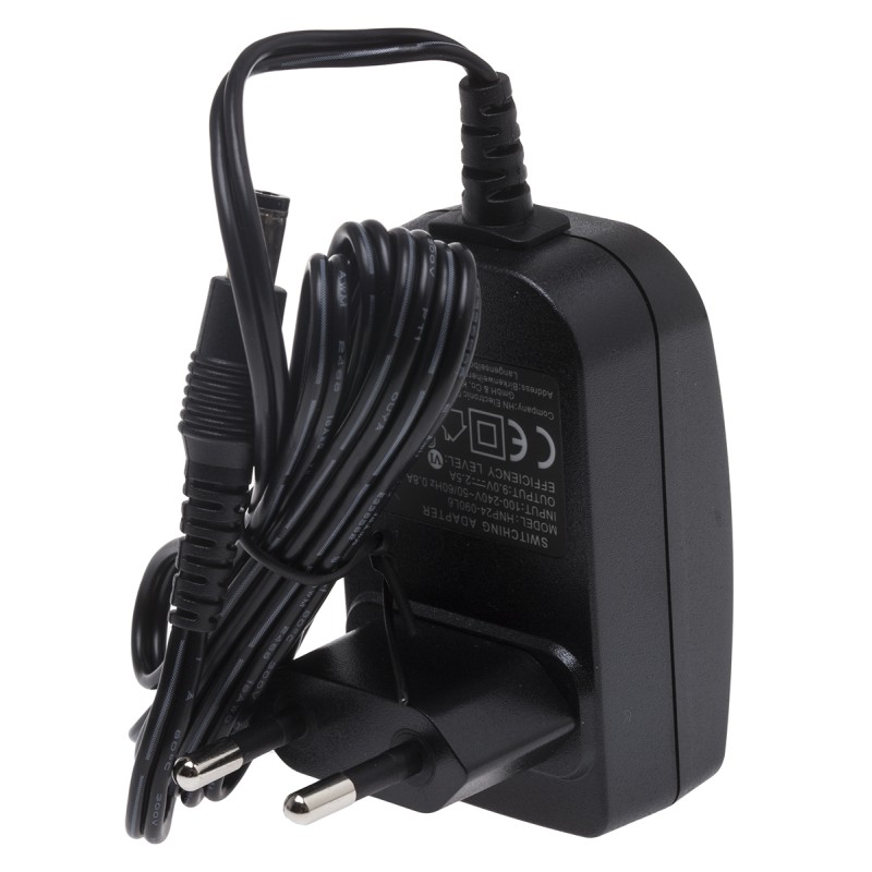 1 pcs - RS PRO 24W Plug-In AC/DC Adapter 9V dc Output, 2.5A Output