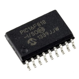 1 pcs - Microchip PIC16F818-I/SO, 8bit PIC Microcontroller, PIC16F, 20MHz, 1.792 kB, 128 B Flash, 18-Pin SOIC