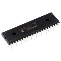 1 pcs - Microchip PIC18F4550-I/P, 8bit PIC Microcontroller, PIC18F, 48MHz, 32 kB, 256 B Flash, 40-Pin PDIP