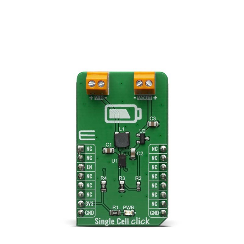 1 pcs - MikroElektronika Single Cell click Boost Regulator for Mikroe-3844