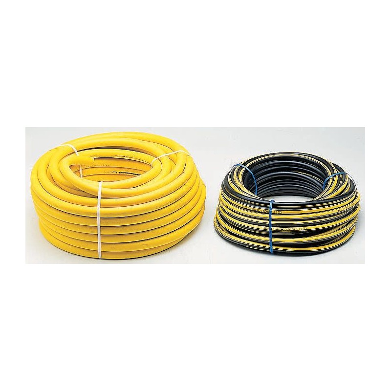 1 Reel of 30 M - RS PRO Hose Pipe, PVC, 25mm ID, 37mm OD, Black, Yellow, 30m