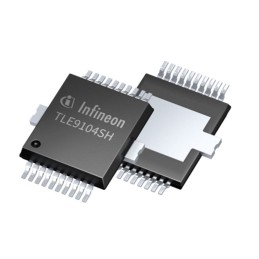 1 pcs - Infineon TLE9104SHXUMA1, QuadLow Side, Powertrain Switch Power Switch IC