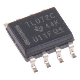 1 pcs - TL072CD Texas Instruments, Op Amp, 3MHz, 8-Pin SOIC