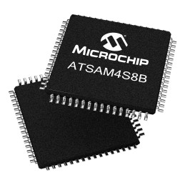 1 pcs - Microchip ATSAM4S8BA-AU, 32bit ARM Cortex M4 Microcontroller, SAM4S, 120MHz, 512 kB Flash, 64-Pin LQFP