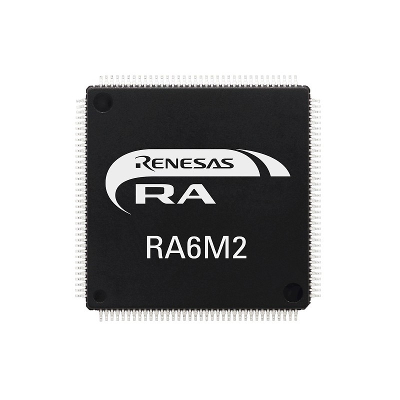 1 pcs - Renesas Electronics R7FA6M2AF3CFPAA0, 32bit ARM Cortex M4 Microcontroller, RA6M2, 120MHz, 1024 kB Flash, 100-Pin LQFP