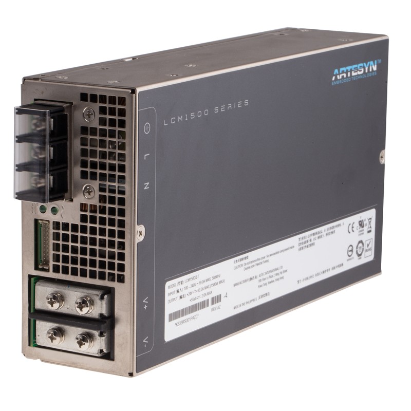1 pcs - Artesyn Embedded Technologies Switching Power Supply, LCM1500Q-T-4, 24V dc, 67A, 1.5kW, 1 Output, 90 - 264V ac
