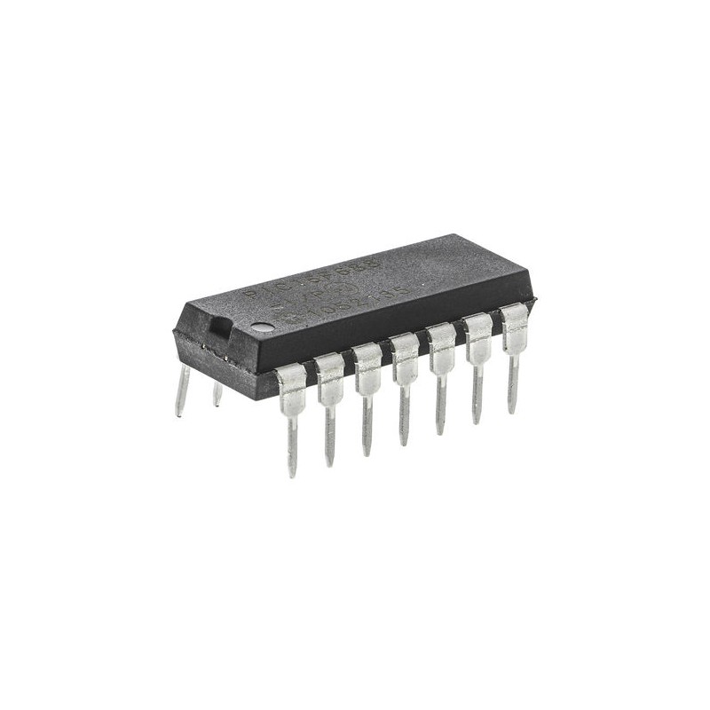 1 pcs - Microchip PIC16F688-I/P, 8bit PIC Microcontroller, PIC16F, 20MHz, 256 B, 4096 x 14 words Flash, 14-Pin PDIP