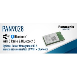 1 pcs - Panasonic ENWF9408A2EF 3.3V WiFi Module, 2.4 GHz IEEE Std. 802.11 b/g GPIO, SDIO, UART