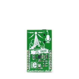 1 pcs - MikroElektronika RadioStation Click Si4713-B30 mikroBus Click Board 76 - 108MHz MIKROE-2822
