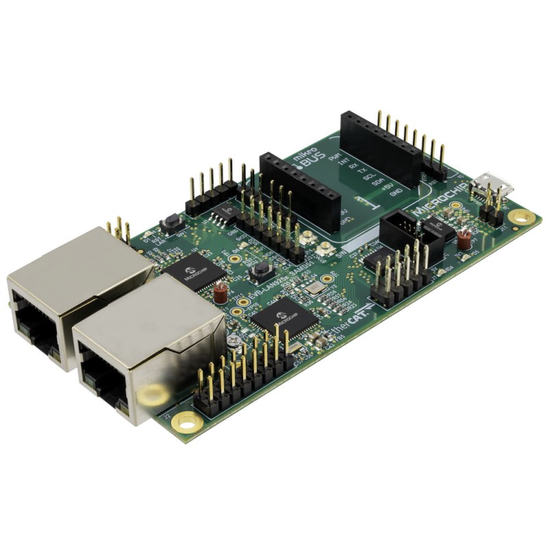 1 pcs - Microchip ETHERCAT DEVICE CONTROLLER WITH SAMD51 Cortex M4F Evaluation Kit for LAN9252 EV44C93A