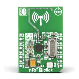 1 pcs - MikroElektronika nRF T Click nRF24L01P RF Transceiver mikroBus Click Board for Active RFID, Game Controllers, Home &