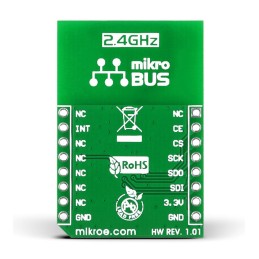 1 pcs - MikroElektronika nRF T Click nRF24L01P RF Transceiver mikroBus Click Board for Active RFID, Game Controllers, Home &