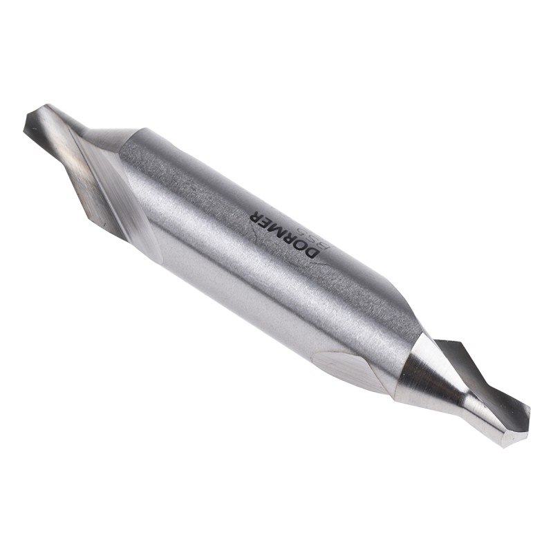 1 pcs - Dormer A225 Series HSS Centre Drill Bit, 3/16' - 7/16' Diameter, 64 mm Overall