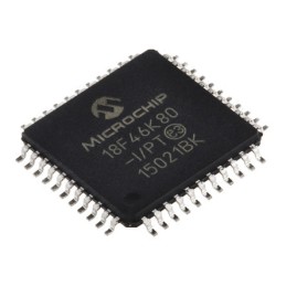 1 pcs - Microchip PIC18F46K80-I/PT, 8bit PIC Microcontroller, PIC18F, 64MHz, 64 kB Flash, 44-Pin TQFP