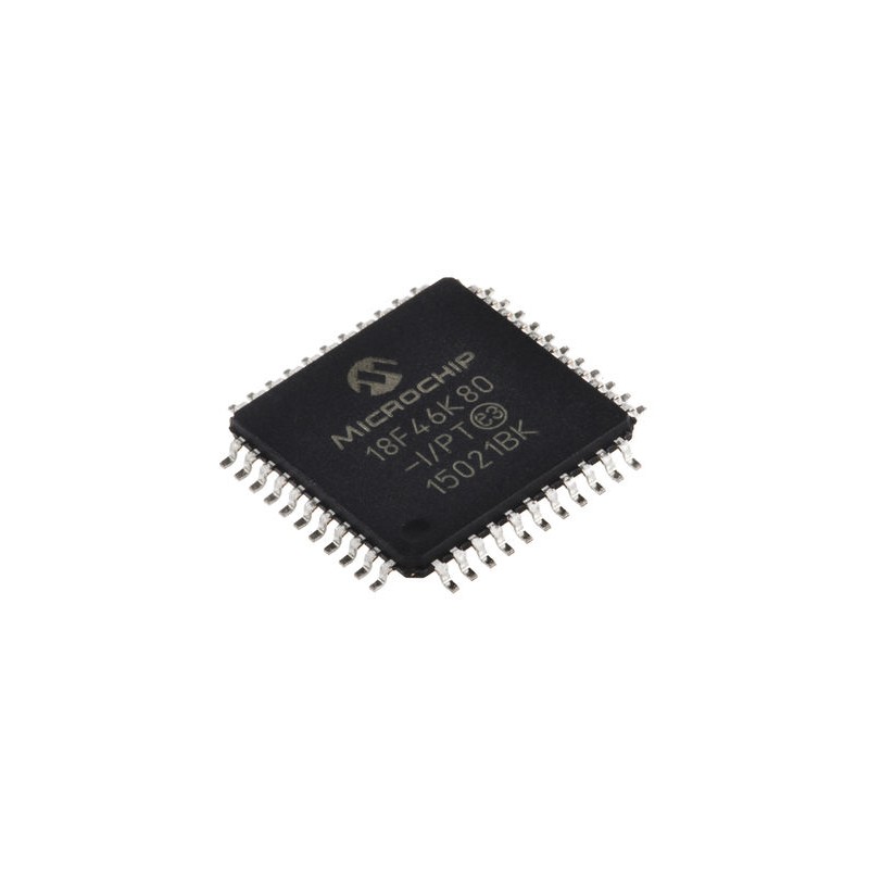 1 pcs - Microchip PIC18F46K80-I/PT, 8bit PIC Microcontroller, PIC18F, 64MHz, 64 kB Flash, 44-Pin TQFP