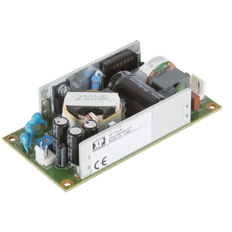 1 pcs - XP Power Switching Power Supply, FCS60US48, 48V dc, 1.25A, 60W, 1 Output, 80 - 264V ac Input Voltage