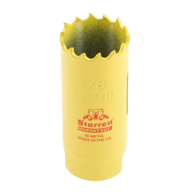 1 pcs - Starrett HSS 22mm Hole Saw