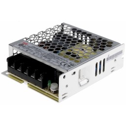 1 pcs - MEAN WELL Switching Power Supply, LRS-50-15, 15V dc, 3.4A, 51W, 1 Output, 120 - 373 V dc, 85 - 264 V ac