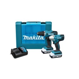 1 pcs - Makita DK18922A, 18V Cordless Drill Power Tool Kit - Combination & Impact Driver Kit