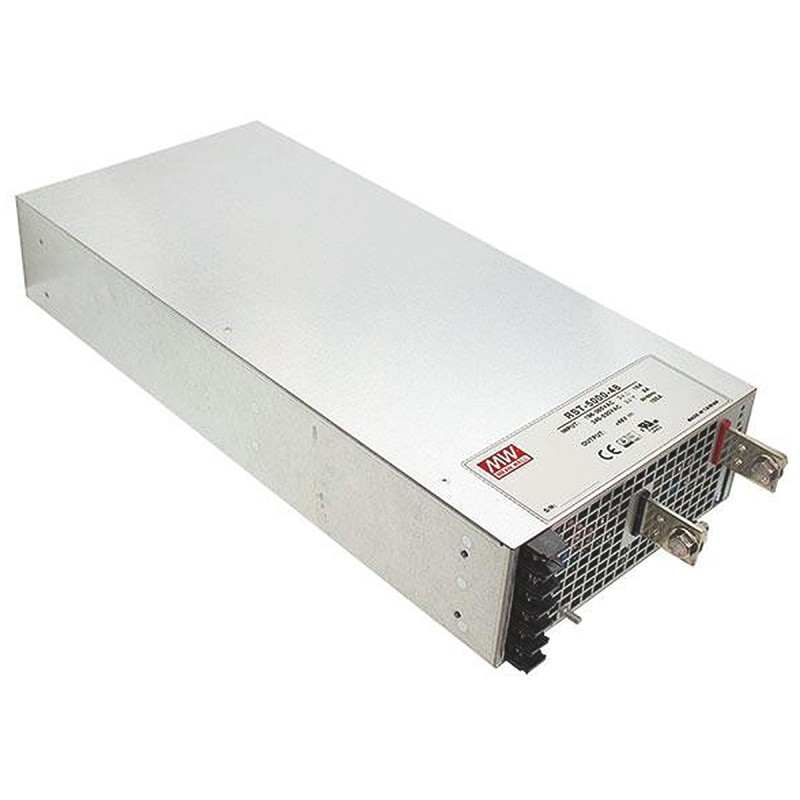 1 pcs - MEAN WELL Switching Power Supply, RST-5000-24, 24V dc, 200A, 4.8kW, 1 Output, 196 - 305 V ac, 340 - 530 V