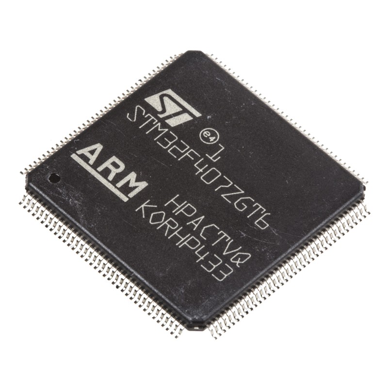 1 pcs - STMicroelectronics STM32F407ZGT6, 32bit ARM Cortex M4 Microcontroller, STM32F4, 168MHz, 1.024 MB Flash, 144-Pin LQFP
