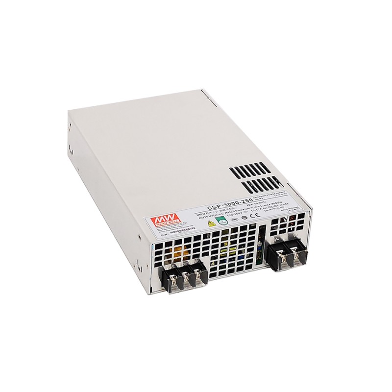 1 pcs - MEAN WELL Switching Power Supply, CSP-3000-400, 400V dc, 7.5A, 3kW, 1 Output, 180 - 264 V ac, 254 - 370 V