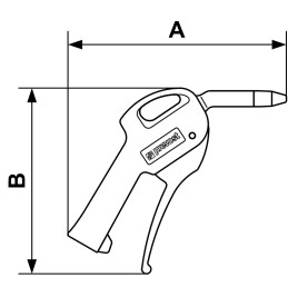 1 pcs - PREVOST 6bar Air Blow Gun, G 1/4in Air Inlet (BSP)