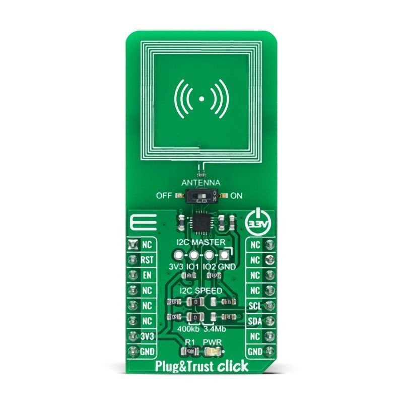 1 pcs - MikroElektronika Plug&Trust Click Development Board