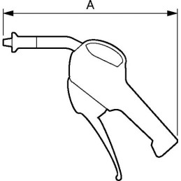 1 pcs - PREVOST 6bar Air Blow Gun, G 1/4in Air Inlet (BSP)