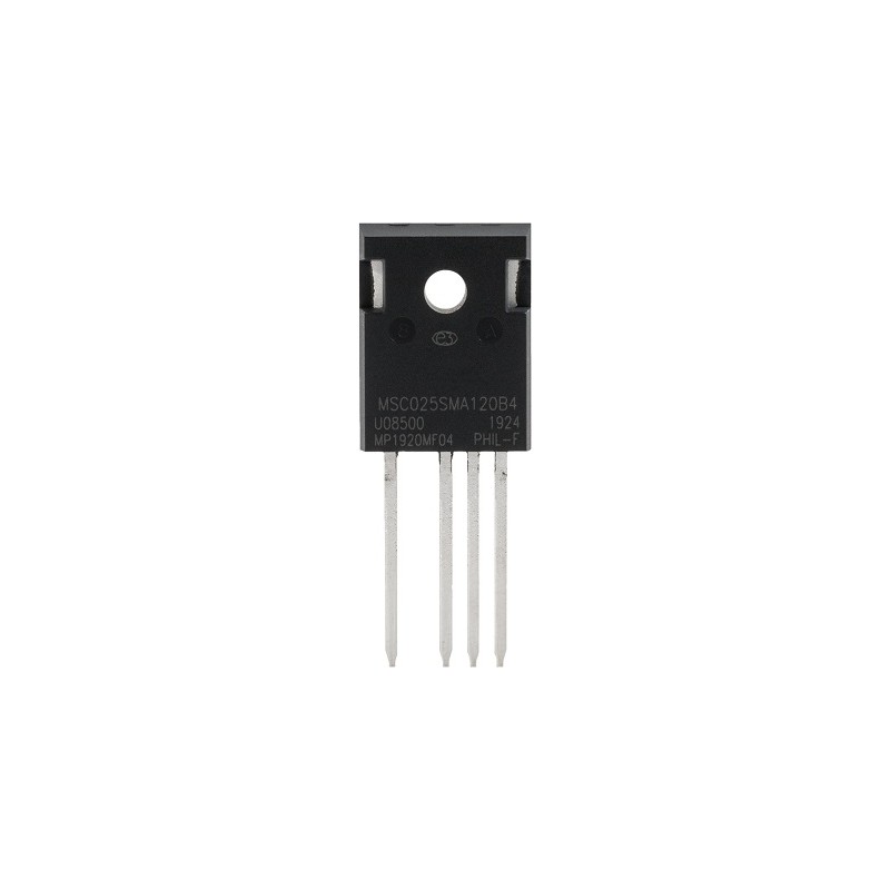 1 pcs - SiC N-Channel MOSFET, 26 A, 1200 V, 4-Pin TO-247-4 Microchip MSC080SMA120B4