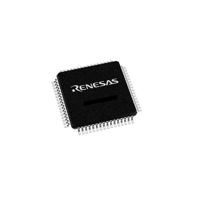 1 pcs - Renesas Electronics R5F566TEADFM30, 32bit RXv3 Microcontroller, RX66T, 160MHz, 512 kB Flash, 64-Pin LFQFP