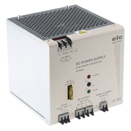 1 pcs - ELC DIN Rail Power Supply, 190 - 440V ac ac Input, 24V dc dc Output, 12.5A Output, 300W