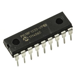 1 pcs - Microchip PIC18F1220-I/P, 8bit PIC Microcontroller, PIC18F, 40MHz, 4 kB, 256 B Flash, 18-Pin PDIP