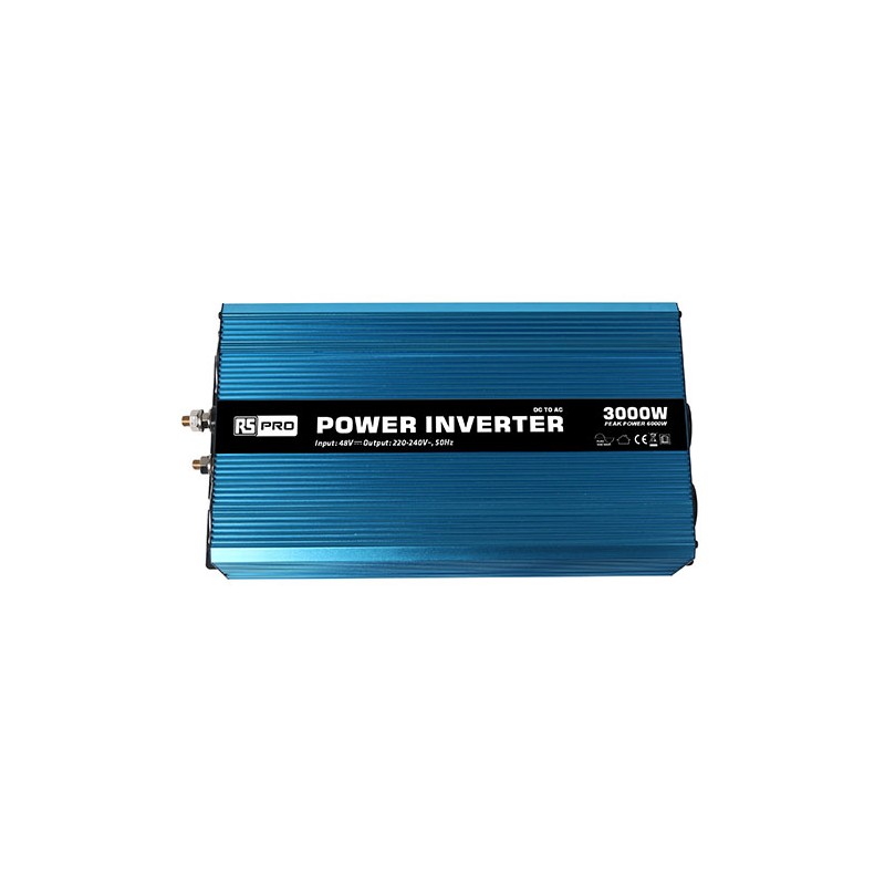 1 pcs - RS PRO Pure Sine Wave 3000W Power Inverter, 48V Input, 230V Output